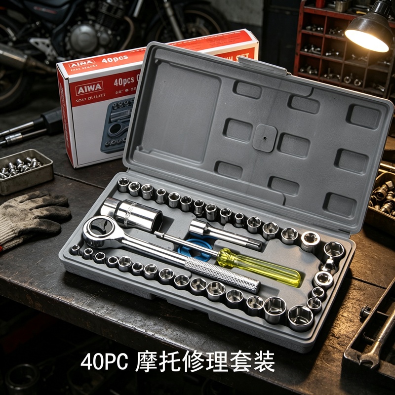 Car Workshop Tools Kit - Auto-Demontage-Steckschlüssel-Set, Mechanisches Reparaturwerkzeug-Kit für Kraftfahrzeuge, Zubehör