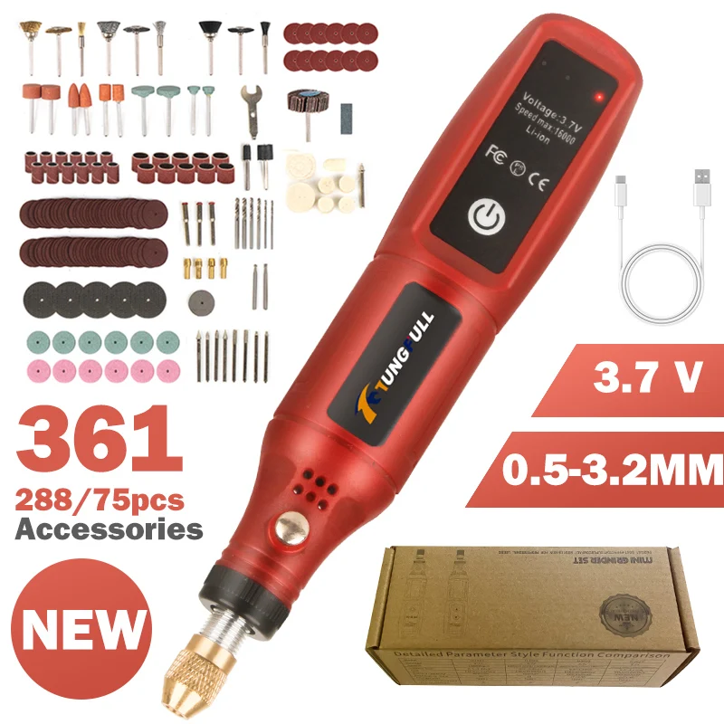 Power Tools For Workshop - USB-Aufladbarer Kabelloser Gravierstift Drahtloser Elektrischer Bohrer
