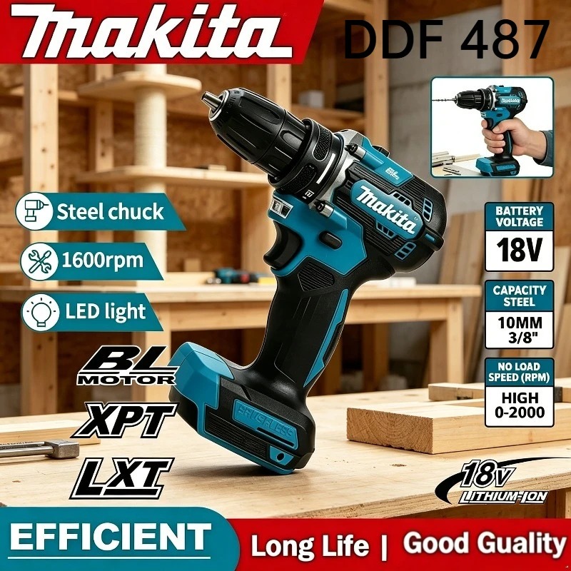 Makita DDF487 18V Bürstenloser – Makita Drill Ddf484 Bewertung und Preis