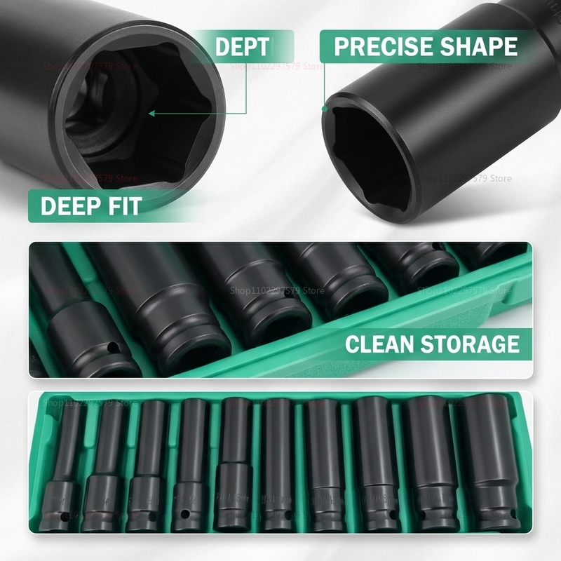 10-teiliger Steckschlüsselsatz – Car Workshop Tools Kit Bewertung und Preis